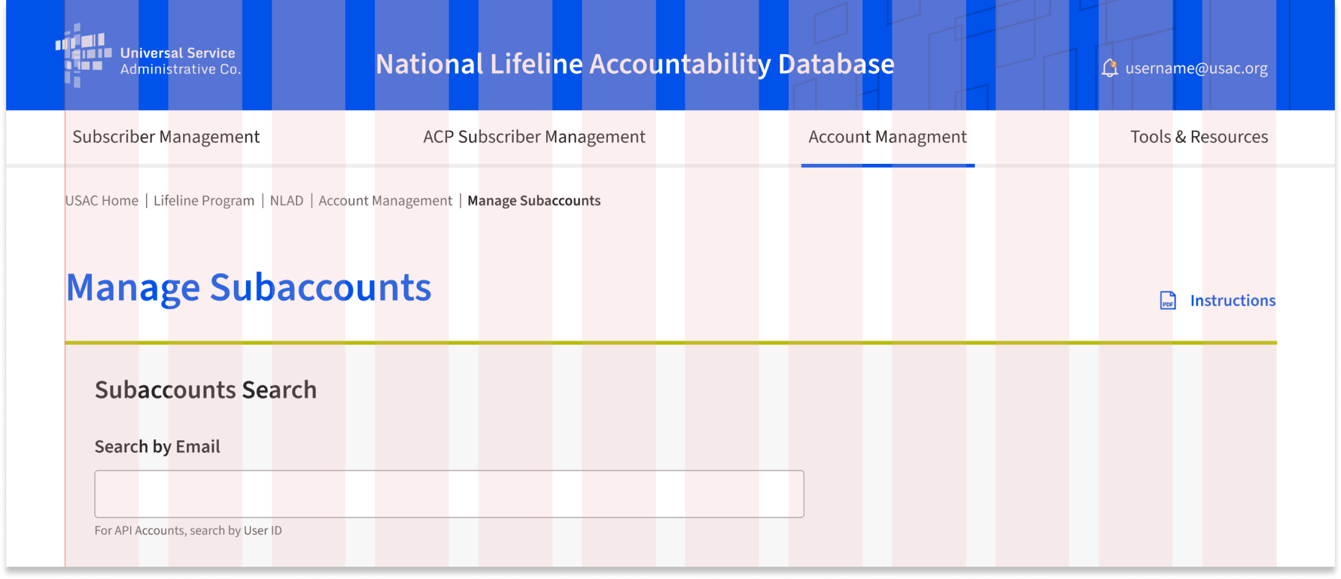 Horizontal Nav Example